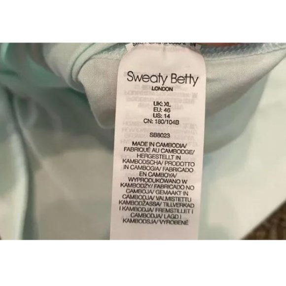 Sweaty Betty NWT Spring Green PACESETTER Fitness Running Tank Top, Size XLarge - Picture 7 of 7